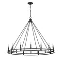 Z-Lite Dennison 60.25" 16 Light Chandelier in Matte Black Finish 4