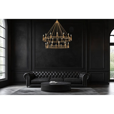 Z-Lite Dennison 60" 28 Light Chandelier 14