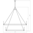 Z-Lite Dennison 60" 28 Light Chandelier 7