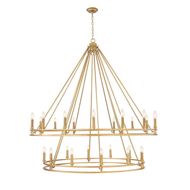 Z-Lite Dennison 60" 28 Light Chandelier 9