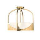 Z-Lite Devon 4 Light Semi Flush Mount 8