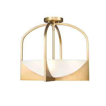 Z-Lite Devon 4 Light Semi Flush Mount 8