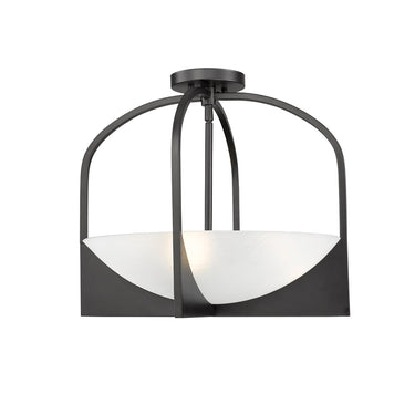 Z-Lite Devon 4 Light Semi Flush Mount 