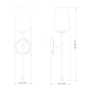 Z-Lite Dominique 1 Light Wall Sconce 7