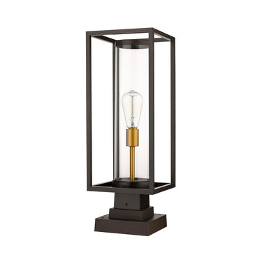Z-Lite Dunbroch 1 Light 8" Outdoor Pier Mounted Fixture 12