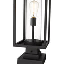 Z-Lite Dunbroch 1 Light 8" Outdoor Pier Mounted Fixture 3