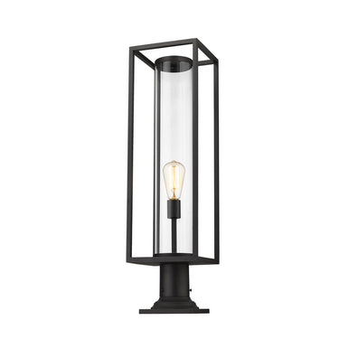 Z-Lite Dunbroch 1 Light 8" Outdoor Pier Mounted Fixture - 584PHBR-533PM 2