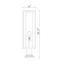 Z-Lite Dunbroch 1 Light 8" Outdoor Pier Mounted Fixture - 584PHBR-533PM 5