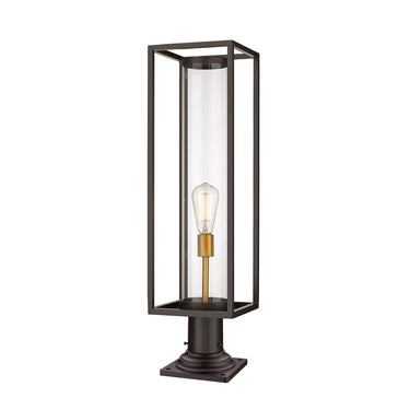Z-Lite Dunbroch 1 Light 8" Outdoor Pier Mounted Fixture - 584PHBR-533PM 6