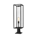 Z-Lite Dunbroch 1 Light 8" Outdoor Pier Mounted Fixture - 584PHBR-533PM 