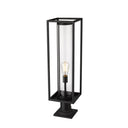 Z-Lite Dunbroch 1 Light 8" Outdoor Pier Mounted Fixture - 584PHBR-553PM 1