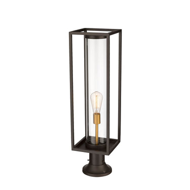 Z-Lite Dunbroch 1 Light 8" Outdoor Pier Mounted Fixture - 584PHBR-553PM 6