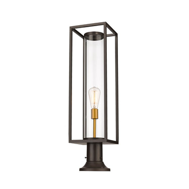 Z-Lite Dunbroch 1 Light 8" Outdoor Pier Mounted Fixture - 584PHBR-553PM 7