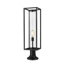 Z-Lite Dunbroch 1 Light 8" Outdoor Pier Mounted Fixture - 584PHBR-553PM 