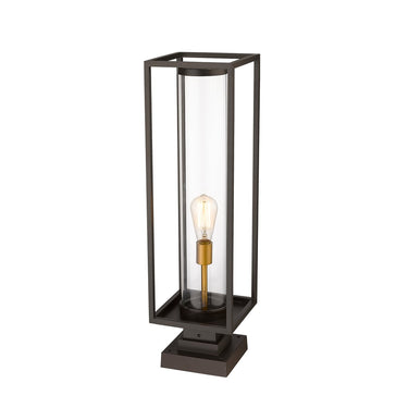 Z-Lite Dunbroch 1 Light 8" Outdoor Pier Mounted Fixture - 584PHBS-SQPM-BK 10