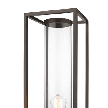 Z-Lite Dunbroch 1 Light 8" Outdoor Pier Mounted Fixture - 584PHBS-SQPM-BK 11