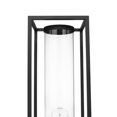 Z-Lite Dunbroch 1 Light 8" Outdoor Pier Mounted Fixture - 584PHBS-SQPM-BK 3