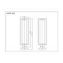 Z-Lite Dunbroch 1 Light 8" Outdoor Pier Mounted Fixture - 584PHBS-SQPM-BK 7
