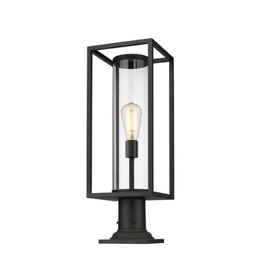Z-Lite Dunbroch 1 Light 8" Outdoor Pier Mounted Fixture - 584PHMR-533PM-BK 2