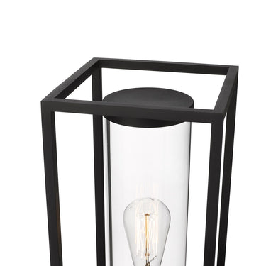 Z-Lite Dunbroch 1 Light 8" Outdoor Pier Mounted Fixture - 584PHMR-533PM-BK 3