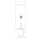 Z-Lite Dunbroch 1 Light 8" Outdoor Pier Mounted Fixture - 584PHMR-533PM-BK 7
