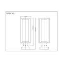 Z-Lite Dunbroch 1 Light 8" Outdoor Pier Mounted Fixture 7