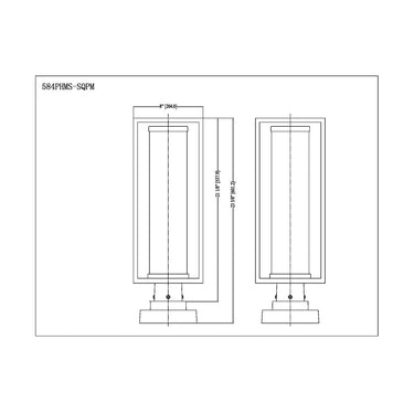 Z-Lite Dunbroch 1 Light 8" Outdoor Pier Mounted Fixture 7