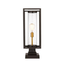 Z-Lite Dunbroch 1 Light 8" Outdoor Pier Mounted Fixture 9