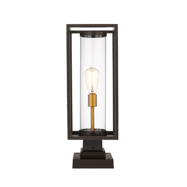 Z-Lite Dunbroch 1 Light 8" Outdoor Pier Mounted Fixture 9