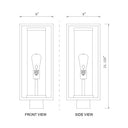 Z-Lite Dunbroch 1 Light 8" Outdoor Post Mount Fixture 5