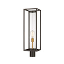 Z-Lite Dunbroch 1 Light 8" Outdoor Post Mount Fixture - 584PHBR-DBZ-OBS 1