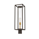 Z-Lite Dunbroch 1 Light 8" Outdoor Post Mount Fixture - 584PHBR-DBZ-OBS 4