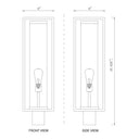 Z-Lite Dunbroch 1 Light 8" Outdoor Post Mount Fixture - 584PHBR-DBZ-OBS 5