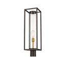 Z-Lite Dunbroch 1 Light 8" Outdoor Post Mount Fixture - 584PHBR-DBZ-OBS 