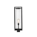 Z-Lite Dunbroch 1 Light 8" Outdoor Post Mount Fixture - 584PHBS-BK 1