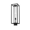 Z-Lite Dunbroch 1 Light 8" Outdoor Post Mount Fixture - 584PHBS-BK 4