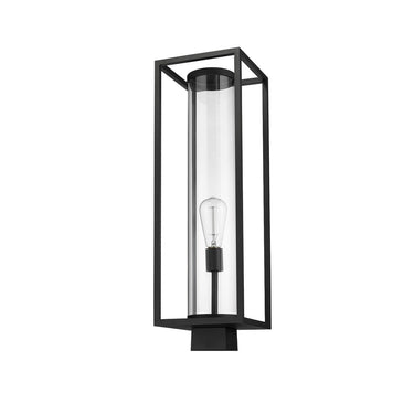 Z-Lite Dunbroch 1 Light 8" Outdoor Post Mount Fixture - 584PHBS-BK 4