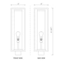 Z-Lite Dunbroch 1 Light 8" Outdoor Post Mount Fixture - 584PHBS-BK 5