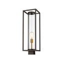 Z-Lite Dunbroch 1 Light 8" Outdoor Post Mount Fixture - 584PHBS-BK 6