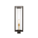 Z-Lite Dunbroch 1 Light 8" Outdoor Post Mount Fixture - 584PHBS-BK 7