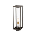 Z-Lite Dunbroch 1 Light 8" Outdoor Post Mount Fixture - 584PHBS-BK 8