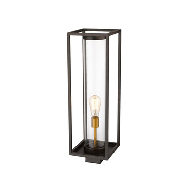 Z-Lite Dunbroch 1 Light 8" Outdoor Post Mount Fixture - 584PHBS-BK 8