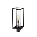 Z-Lite Dunbroch 1 Light 8" Outdoor Post Mount Fixture - 584PHMR-BK 2