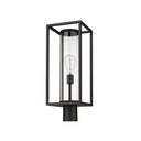 Z-Lite Dunbroch 1 Light 8" Outdoor Post Mount Fixture - 584PHMR-BK 4