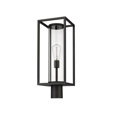 Z-Lite Dunbroch 1 Light 8" Outdoor Post Mount Fixture - 584PHMR-BK 4