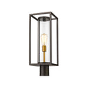 Z-Lite Dunbroch 1 Light 8" Outdoor Post Mount Fixture - 584PHMR-BK 6