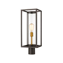 Z-Lite Dunbroch 1 Light 8" Outdoor Post Mount Fixture - 584PHMR-BK 8
