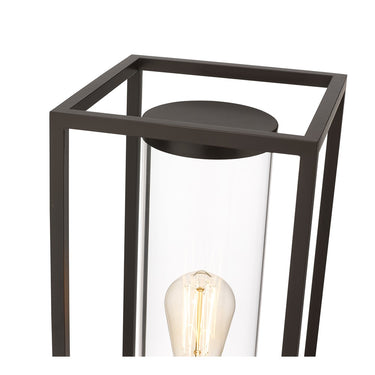Z-Lite Dunbroch 1 Light 8" Outdoor Post Mount Fixture - 584PHMR-BK 9