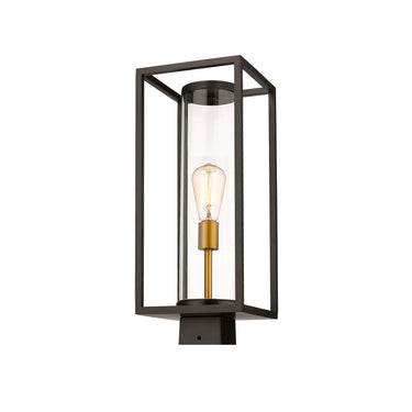 Z-Lite Dunbroch 1 Light 8" Outdoor Post Mount Fixture 6