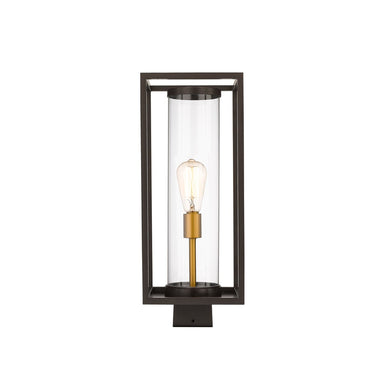 Z-Lite Dunbroch 1 Light 8" Outdoor Post Mount Fixture 7